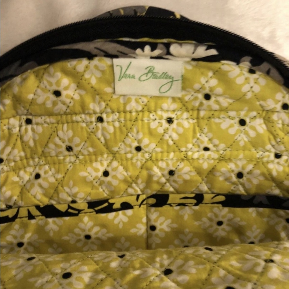 Vera Bradley Backpack Sm Quilted Cotton Zip Yellow Floral “Baroque” 2010 12x9x4 - Picture 15 of 15